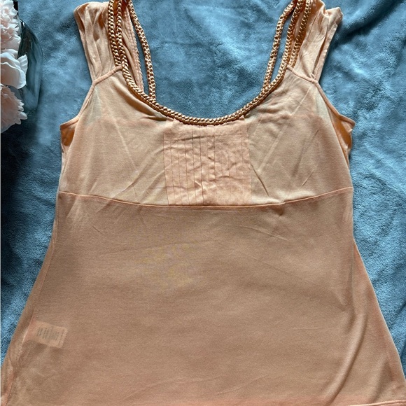 Maxime Peach Sleeveless Top - Picture 2 of 4